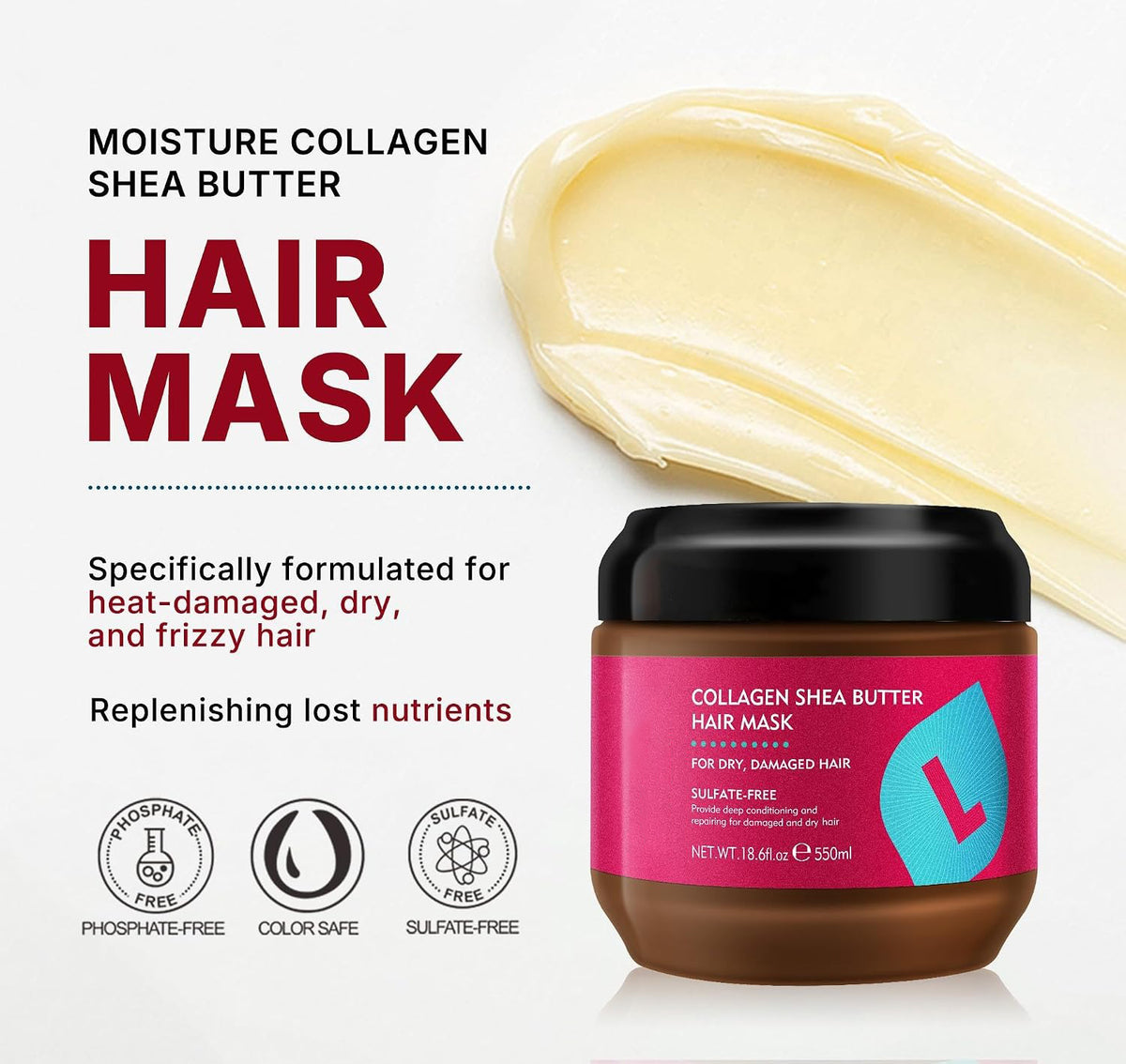 Collagen Shea Butter Deep Conditioning Hair Mask