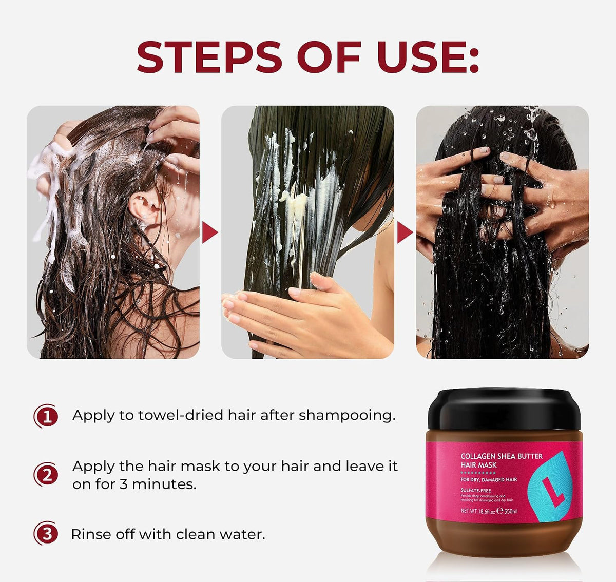Collagen Shea Butter Deep Conditioning Hair Mask