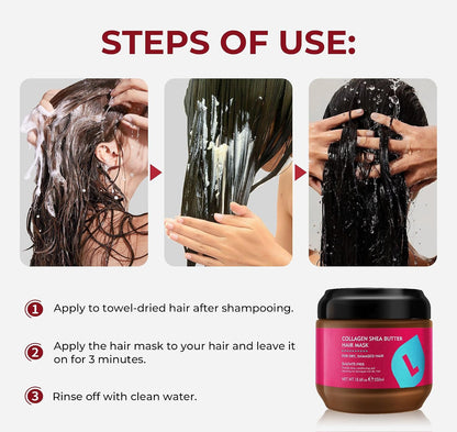 Collagen Shea Butter Deep Conditioning Hair Mask