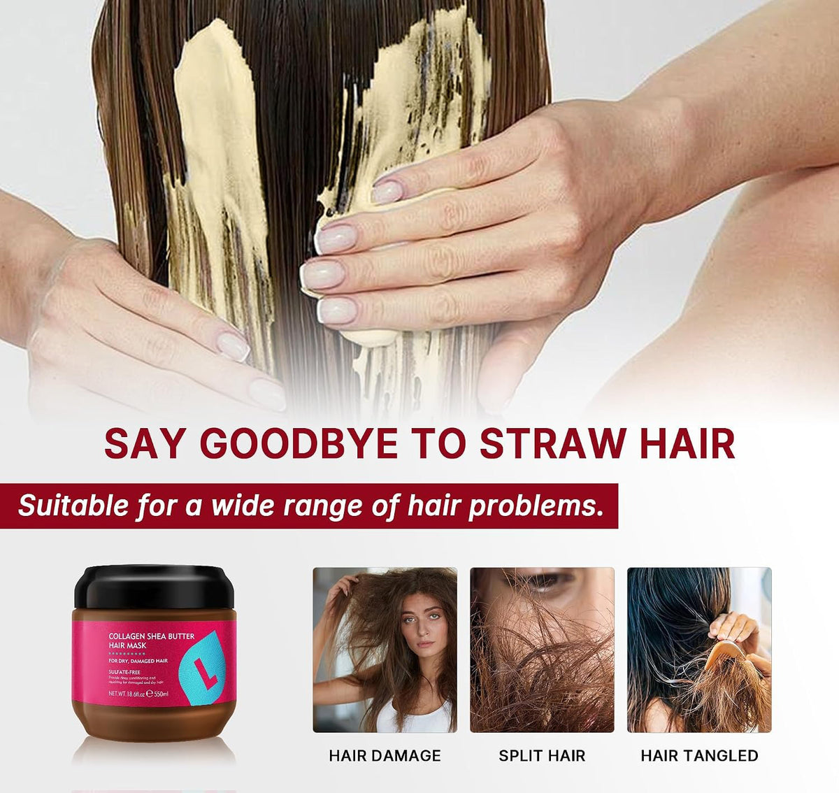 Collagen Shea Butter Deep Conditioning Hair Mask