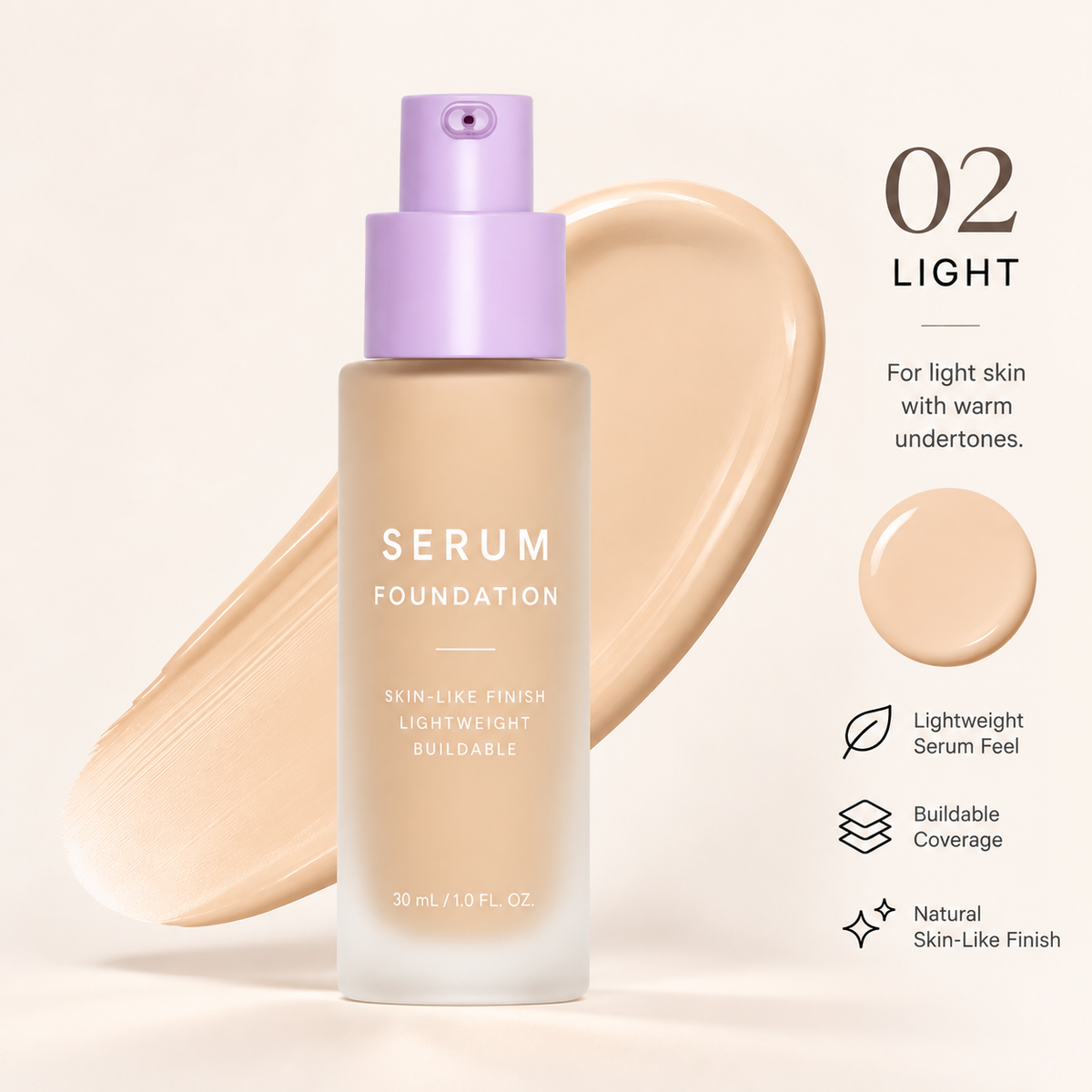 Serum Skin Foundation - 02 Light